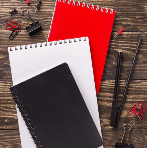 notebooks and pads