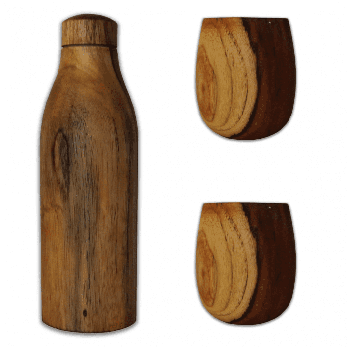 Teak Wood Water Bottle