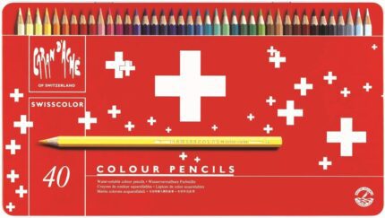 Caran d'Ache Swisscolor Water Soluble Color Pencil In Metal Box